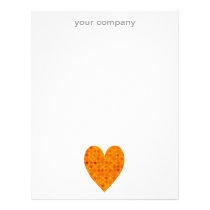 Orange Retro Polka Dots Custom Letterhead