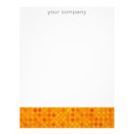 Orange Retro Polka Dots Custom Letterhead