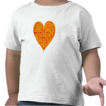 Orange Retro Polka Dots Shirts