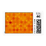 Orange Retro Polka Dots Stamp