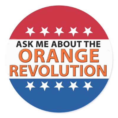 ORANGE REV BUTTON STICKER by CrazyClara