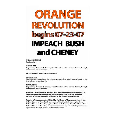 Orange Revolution Begins... Poster by postcardsfromtheedge