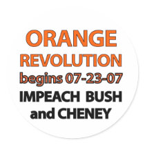 Orange Revolution Begins Sticker