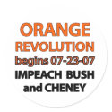 Orange Revolution Begins Sticker
