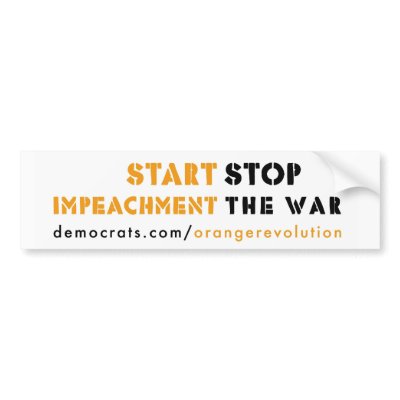 Orange Revolution bumper sticker by marchtoimpeach