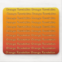 Orange Revolution Mousepad by CrazyClara Orange Revolution Mousepad