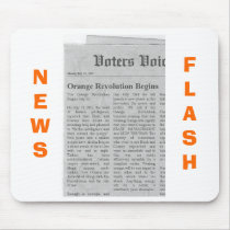 Orange Revolution News Flash mousepads