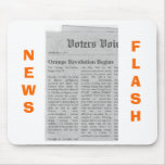Orange Revolution News Flash Mouse Pads