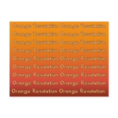 Orange Revolution Postcard by postcardsfromtheedge