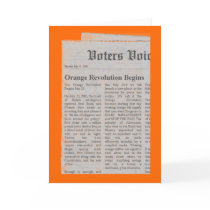 Orange Revolution Reminder cards