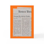 Orange Revolution Reminder Greeting Cards