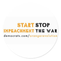 Orange Revolution stickers by marchtoimpeach Orange Revolution stickers