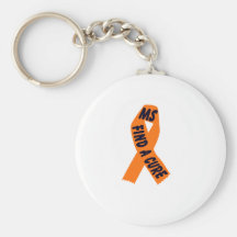 Orange Ribbon Awareness Key Chain