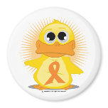 Orange Ribbon Duck magnets