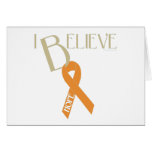 Orange Ribbon Greeting Cards