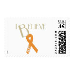 Orange Ribbon Postage Stamp