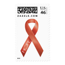 Orange Ribbon postage