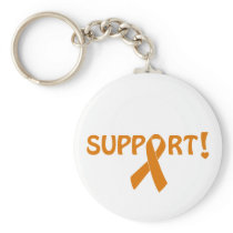Orange Ribbon Support! Keychain