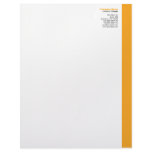 Orange Right Sidebar Letterhead