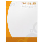 orange rings letterhead design