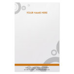 orange rings custom stationery