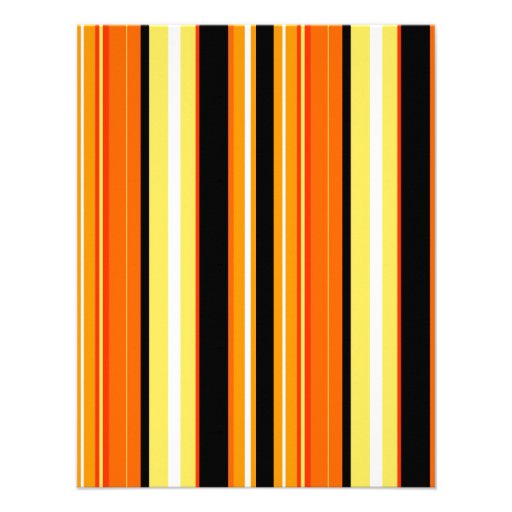 Orange Roller Skate Birthday Party - Orange Stripe Invitations
