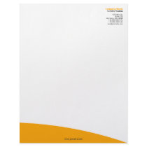 Orange Rolling Hill Letterhead