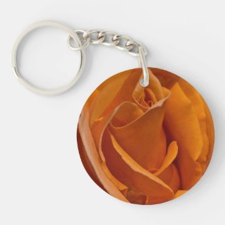Orange Rose Close-up Acrylic Key Chains