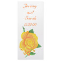 Orange Rose, custom menu cards rackcard