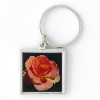 Orange Rose zazzle_keychain