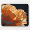 Orange Rose on Black Mousepad by pulsDesign Orange Rose on Black Mousepad