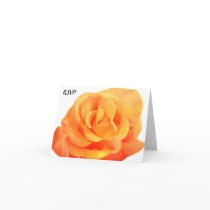 Orange Rose RSVP cards