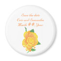 Orange rose, Save the date wedding magnets magnet
