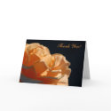 Orange Rose Thank You Card