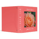 Orange Rose Wedding Binder