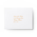 Orange RSVP Envelope envelope