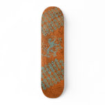 Orange Rusted Lion Skateboard