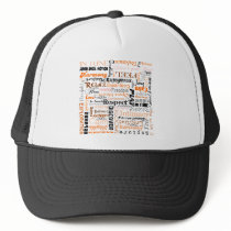 Orange Sacral Chakra Positive Affirmations Hats