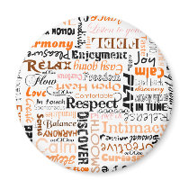 Orange Sacral Chakra Positive Affirmations Magnets