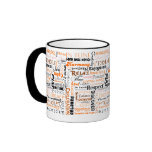 Orange Sacral Chakra Positive Affirmations mugs