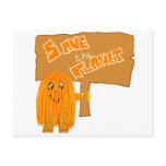 orange save the planet postcards