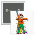 Orange Scarecrow Buttons