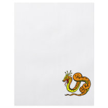 Orange serpent dragon flyers