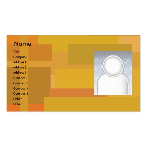 Orange Shades - Business Business Cards (front side)