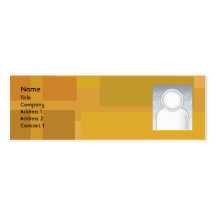 Orange Shades - Skinny Business Card Template