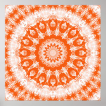 Orange Sherbet Kaleidoscope Posters