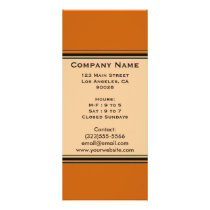 orange simple rack cards