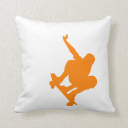 Orange Skater; Skateboard Pillows