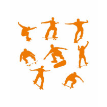 Orange Skaters t-shirts