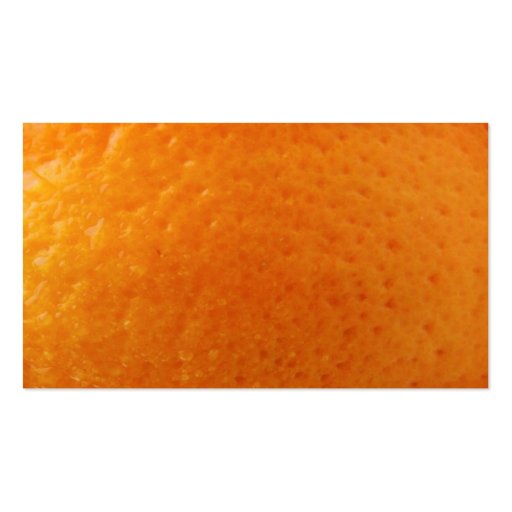 Orange Skin Texture Business Card (back side)